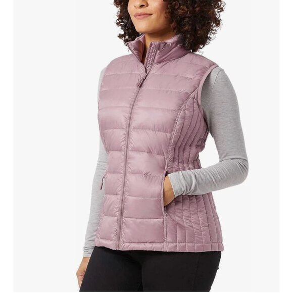 32 Degrees Heat Women's Lightweight Warmth Packable Vest, Elderberry Full Zip XL - Picture 1 of 12